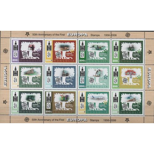 Mongolie Timbre Europa 1956-2006