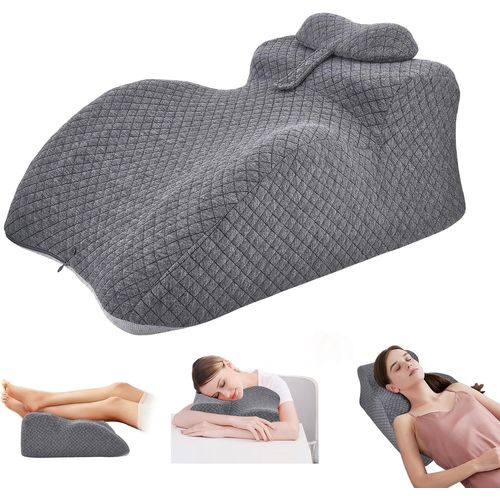 Kalanka-Coussin Cale Pour Lit Et Canapé, Coussin De Lecture Ergonomique En Mousse À Mémoire De Forme Pour Le Dos, Le Cou, Les Jambes, Coussin De Reflux Avec Housse Lavable Pour Lit, Canapé, Assise, S