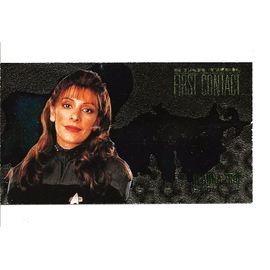 [ Trading Card ] 1996 " Star Trek : First Contact " Lieutenant Deanna Troi " Chase Card / Character Card C 5 Skybox Widevision
