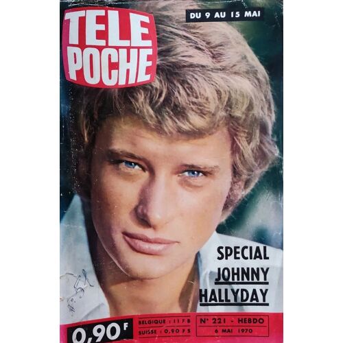 Tele Poche 221 1970 Johnny Hallyday Vartan David/Mehdi El Glaoui : Sebastien Zt La Mary-Morgane/Guy Marchand/37eme Gala De L Union Des Artistes/Nicoletta