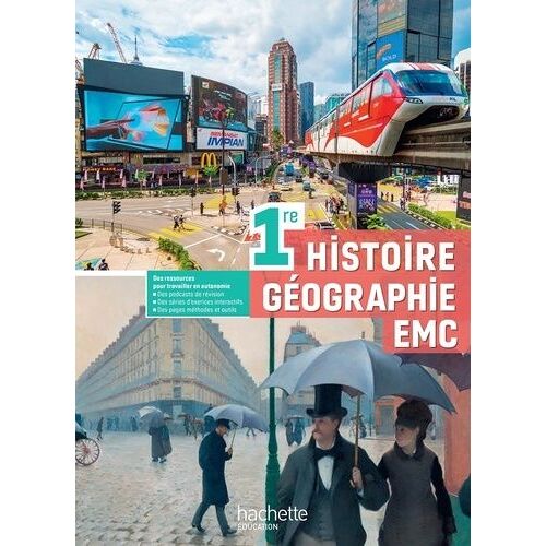 Histoire-Géographie Emc 1ère - Livre Élève - Edition 2025