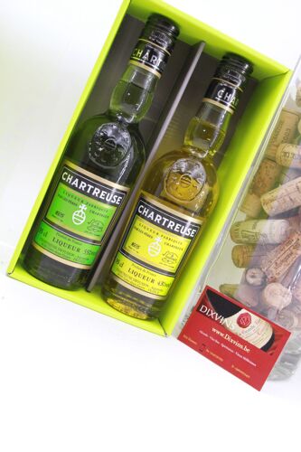 Coffret Dégustation Chartreuse Père Chartreux Jaune Et Verte. 2023