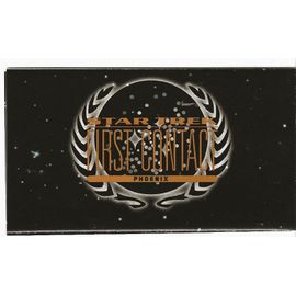 [ Trading Card ] 1996 " Star Trek : First Contact " Ships' Blueprint Poster Cards " Chase Card S 3 ( The Phoenix ) Skybox Widevision