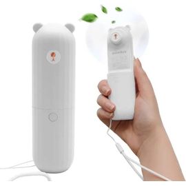 Ventilateur Portable - SENELUX - Ourson - 2500mAh - USB - Silencieux 25 dB