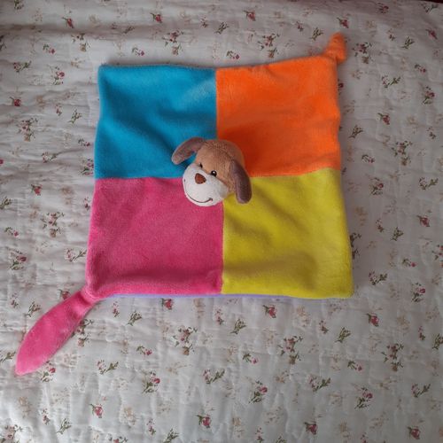 Nicotoy: Doudou "Petit Chien" multicoloris