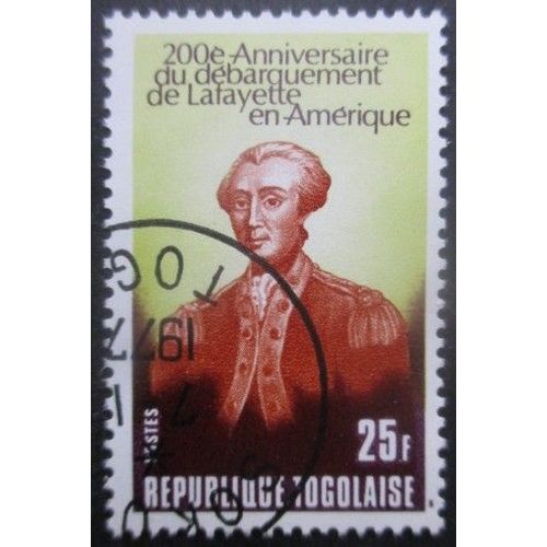 Togo N°906 Lafayette Oblitéré