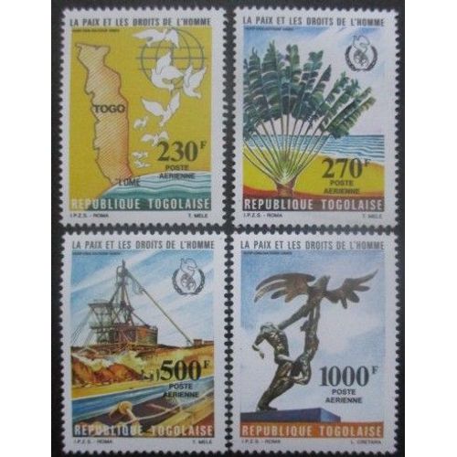 Togo Poste Aérienne Série N°534 Au 537 Neuf ** Cote 19 Euros