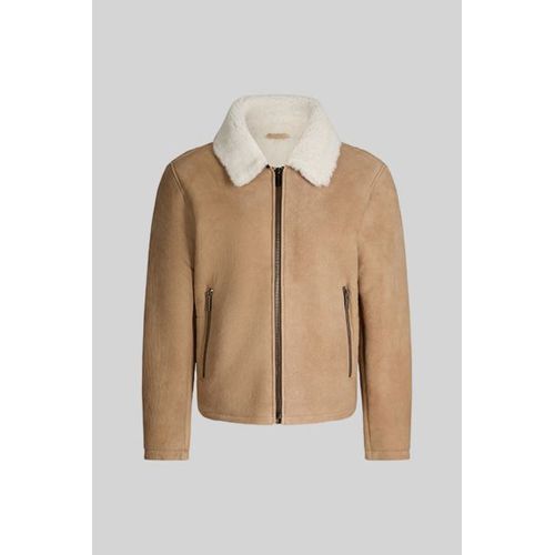 Blouson En Cuir Monty, Beige