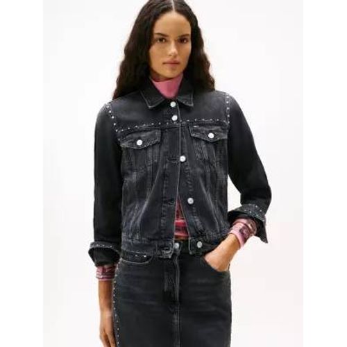 Veste Trucker En Denim À Clous