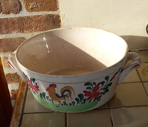Ancien Saladier À Poignées - Diamètre 26cm ,Hauteur 12.5cm (Avec Poignées 33cm Env.)