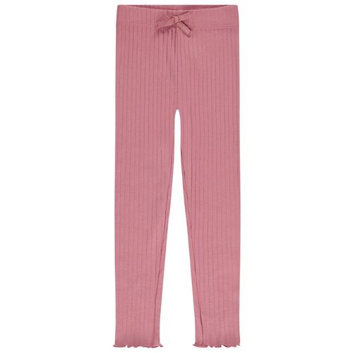 Legging Côtelé Avec N?Ud Pour Fille - Rose
