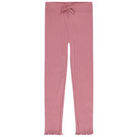 Legging Côtelé Avec N?Ud Pour Fille - Rose