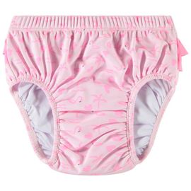 Couche-Culotte De Bain Imprimé Flamants Roses Pour Bébé Fille - Rose