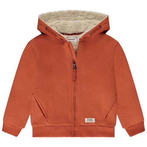 Gilet En Molleton Doublé Sherpa Pour Garçon - Brique