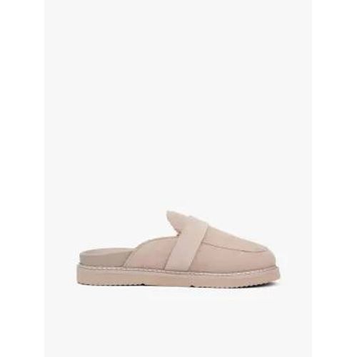 Mules En Daim Boucle Monogramme Th