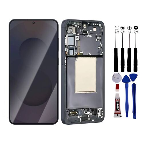 Ecran Pour Samsung Galaxy S25 Plus Lcd Avec Chassis Sm-S936 - Oled / Noir / Avec Kit Outils