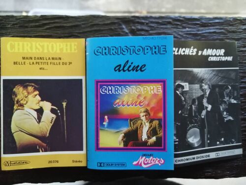Lot 3 Cassettes Audio Christophe