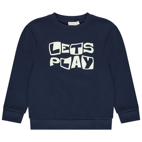 Sweat En Molleton Print Fantaisie Pour Garçon - Bleu Marine