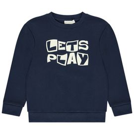 Sweat En Molleton Print Fantaisie Pour Garçon - Bleu Marine