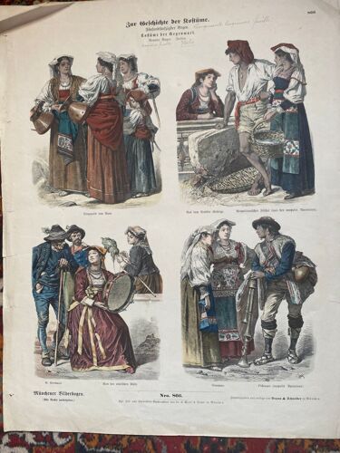 Gravure Allemande, Costumes