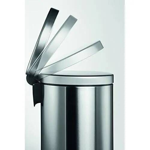 Durable 340023 Poubelle à Pédale Inox Argent Métallisé 5 L