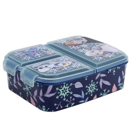 Boîte Repas Enfant - Stor - La Reine Des Neiges - 3 Compartiments - Sans Bpa - Multicolore