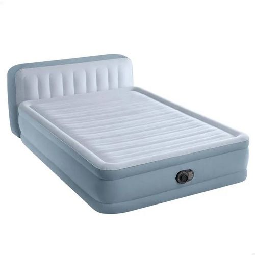 Lit Gonflable - Intex - Dura-Beam Deluxe - 152x236x86 cm - Multicolore - Pompe Intégrée