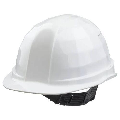 Casque de Protection - wolfcraft - Blanc - Résistant aux Chocs - UV Stabilisé - Ajustement Facile