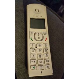 Combiné seul alcatel f570 voice blanc pour compléter une installation existante ou remplacer un matériel défectueux