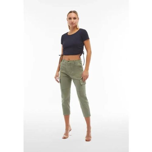 Jean Ajusté - Freddy - Black32hs418org-V102 - Vert - Taille Haute - Style Cargo