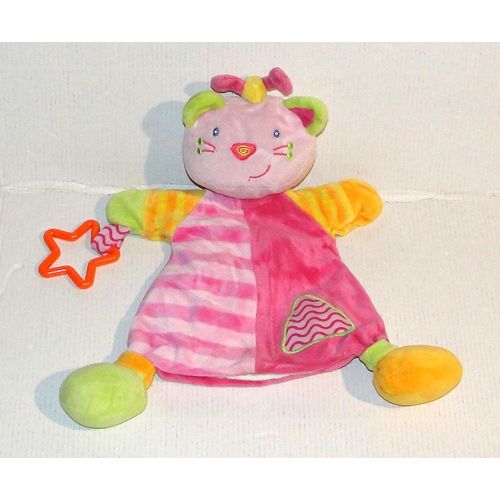 doudou chat marionnette babysun