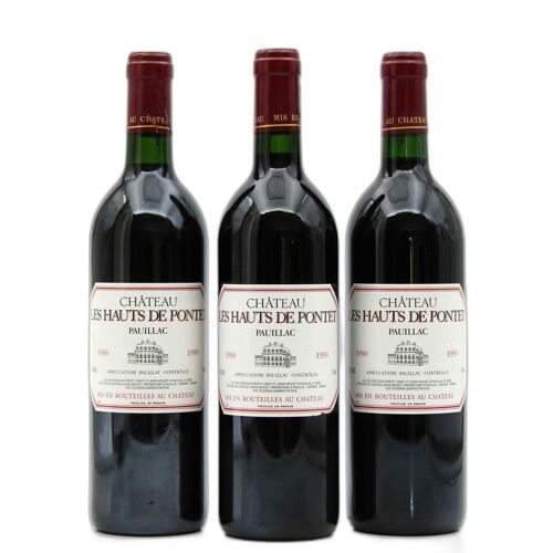 Château Les Hauts De Pontet 1990 Pauillac - 3x75cl