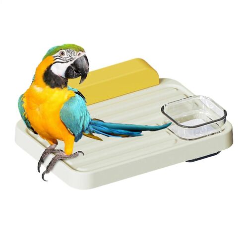 Mangeoire A Oiseaux Suspendue Pour Aire De Jeux, Accessoire Pour Perruches, Conures, Calopsittes, Gerbilles, Hamsters