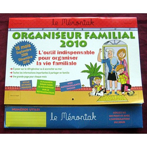 Collector. Le Mémoniak. Organiseur Familial 2010.