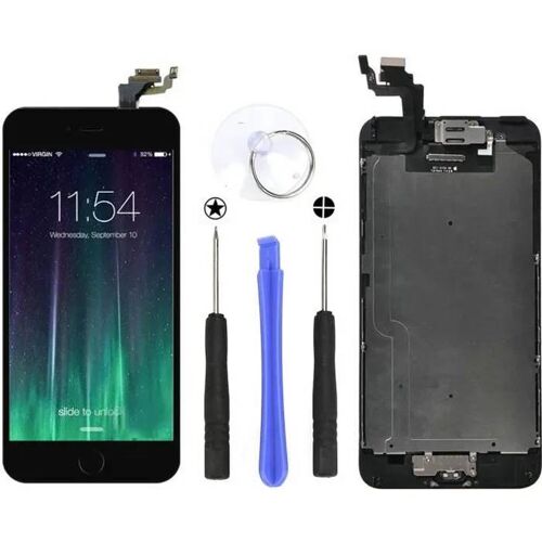 Écran Lcd - Iphone 6 - Noir - 4,7 Pouces - Avec Bouton Home - Kit D'outils Inclus