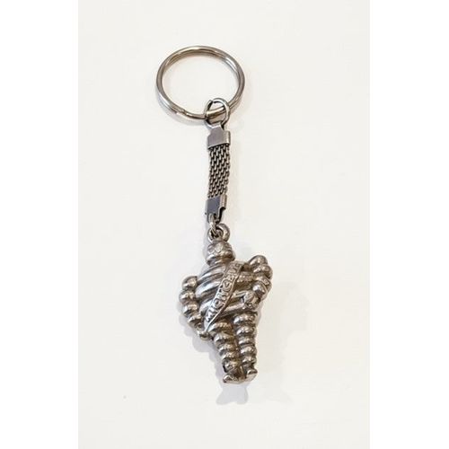 Porte-Clés Bibendum Bonhomme Michelin Vintage Rare En Métal