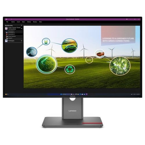 Lenovo ThinkVision P27Q-40 - Écran LED - 27" - 2560 x 1440 QHD @ 120 Hz - IPS - 350 cd/m² - 1500:1 - DisplayHDR 10 - 4 ms - HDMI, DisplayPort - noir eclipse