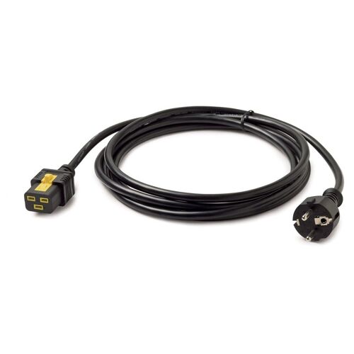 APC - Câble d'alimentation - IEC 60320 C19 pour power CEE 7/7 (M) - CA 240 V - 16 A - 3 m - noir - pour P/N: SMT2200I-AR, SMT2200R2I-AR, SMT3000I-AR, SMT3000R2I-AR, SRT1500XLI, SRT2200XLI-KR