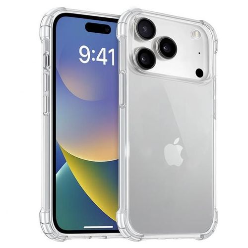 JAYM - Coque de protection pour téléphone portable - polyuréthanne thermoplastique (TPU) - transparent - pour Apple iPhone 17 Pro