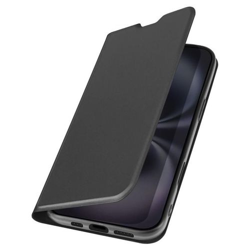JAYM - Étui à rabat pour téléphone portable - toucher doux - noir - pour Apple iPhone 17 Pro