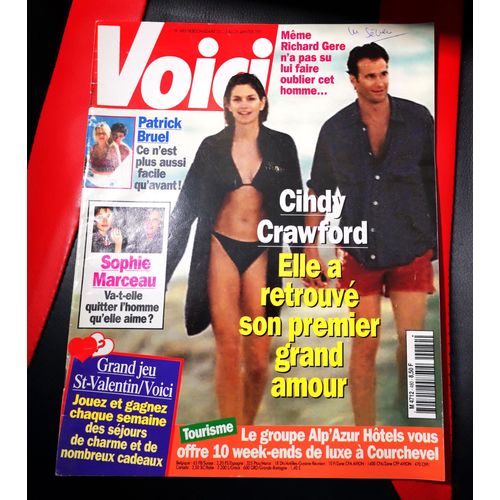 Voici N°480 20/1/1997 Cindy Crawford / Patrick Bruel / S Marceau