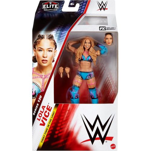 WWE Figurine articulée Élite Lola Vice de 15 cm Serie 120