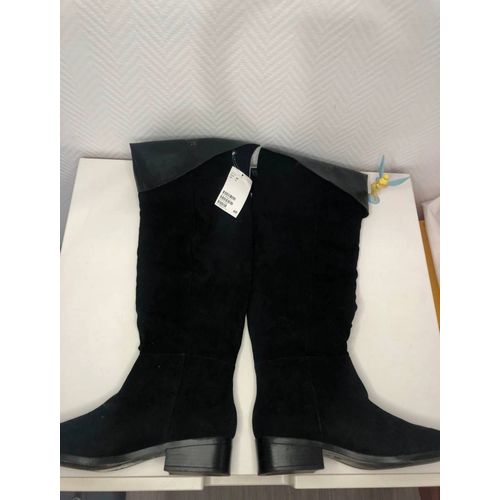 Bottes Cuissardes Noires À Petits Talons H&M Taille 39