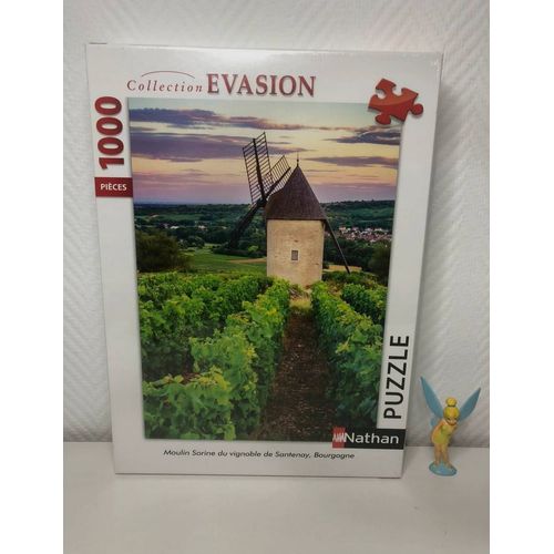 Puzzle 1000 pièces moulin sorine du vignoble de Santenay en Bourgogne Nathan