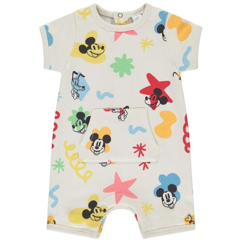 Combinaison Courte En Molleton Mickey Disney Pour Bébé Garçon - Ecru