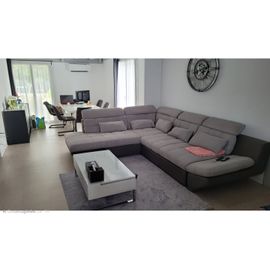 Canapé d'angle gris