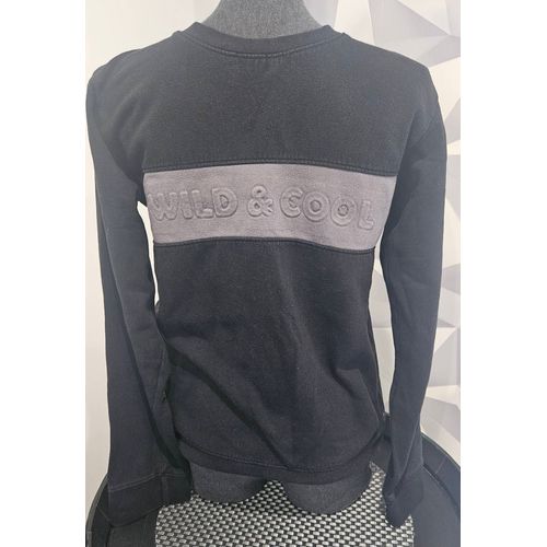 Sweat Noir Et Gris Wild & Cool 16 Ans