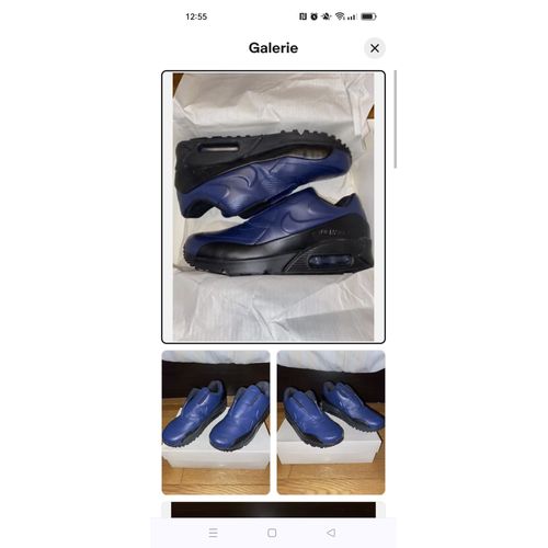 Nike Air Max 90 Bleu Marine Sans Lacets Usa Origine