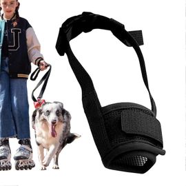 Museliere Souple Pour Chiens De Petite Et Moyenne Taille, Tissu En Maille Respirant Et Reglable