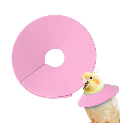 Collier Postoperatoire Souple Bird Cones Pour Chats, Protection Reglable Contre Les Plaies, Rose, Taille M, Convient Aux Lapins, Perroquets Et Furets.
